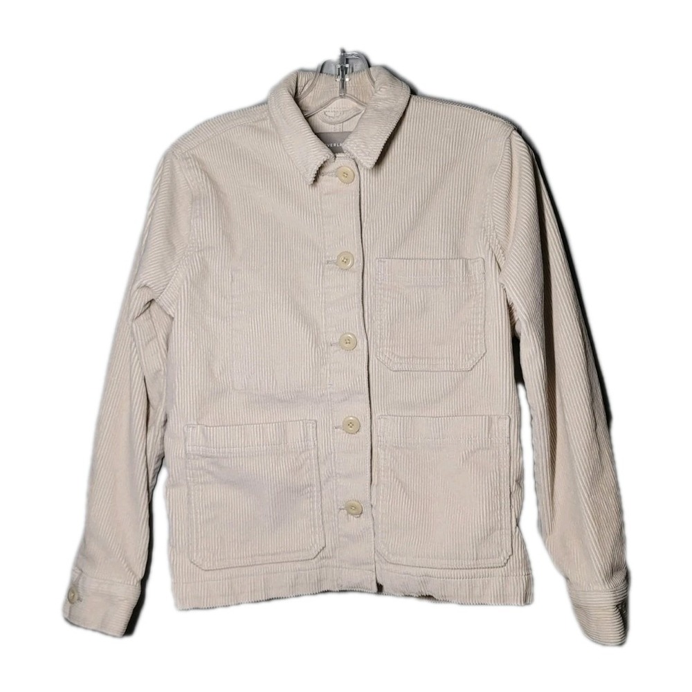 Everlane Womens Size XSmall Chore Jacket Corduroy Off White Bone
